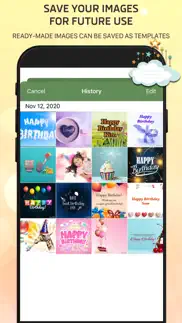 happy birthday cards maker iphone screenshot 4