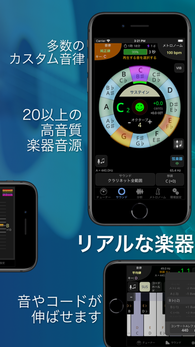 TonalEnergyチューナーとメトロノーム screenshot1