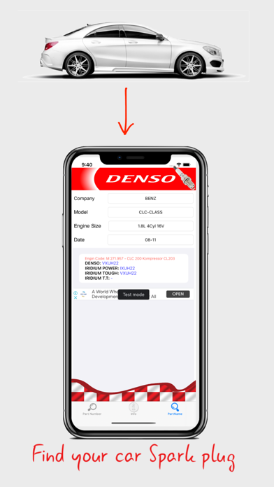 DENSO Spark Plugs Screenshot