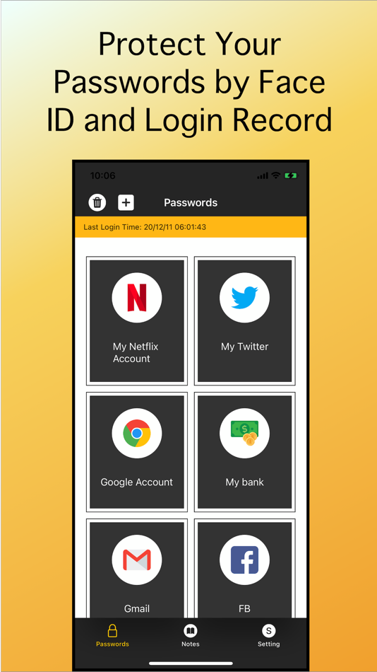 #1. Cloud Password Manager (iOS) By: Chih-Hao Chen