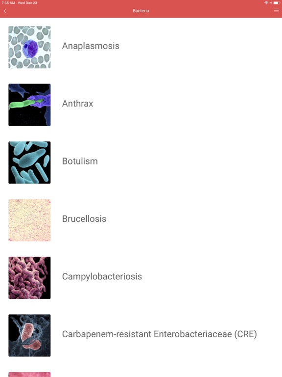AZ Infectious Disease Resource iPad screenshot 4 - Medical app