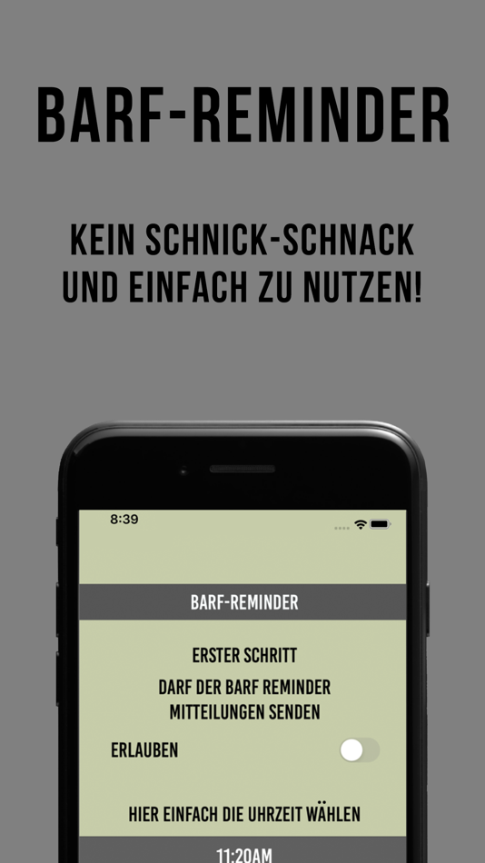 BARF Reminder (iOS) Podle: BARF REMINDER BARF Reminder (iOS) Podle: BARF REMINDER