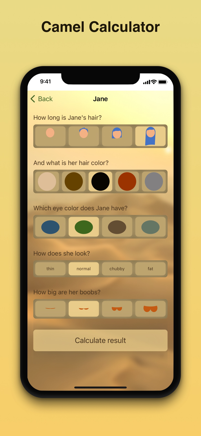 Camel Value Calculator