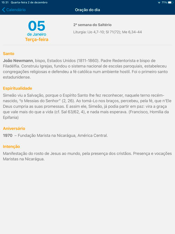 Screenshot #6 pour Calendário Religioso Marista