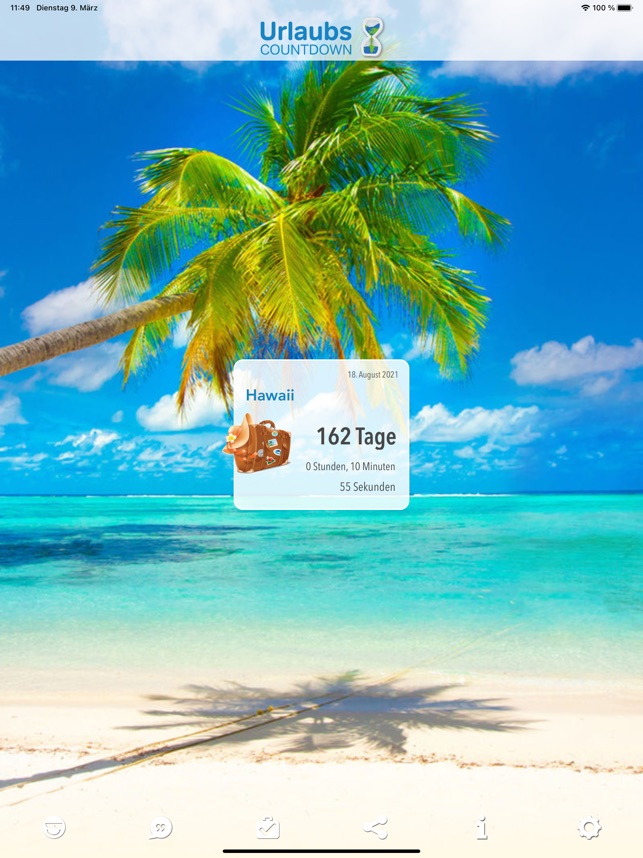 Urlaubs Countdown Im App Store