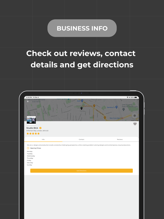 B-Link App iPad screenshot