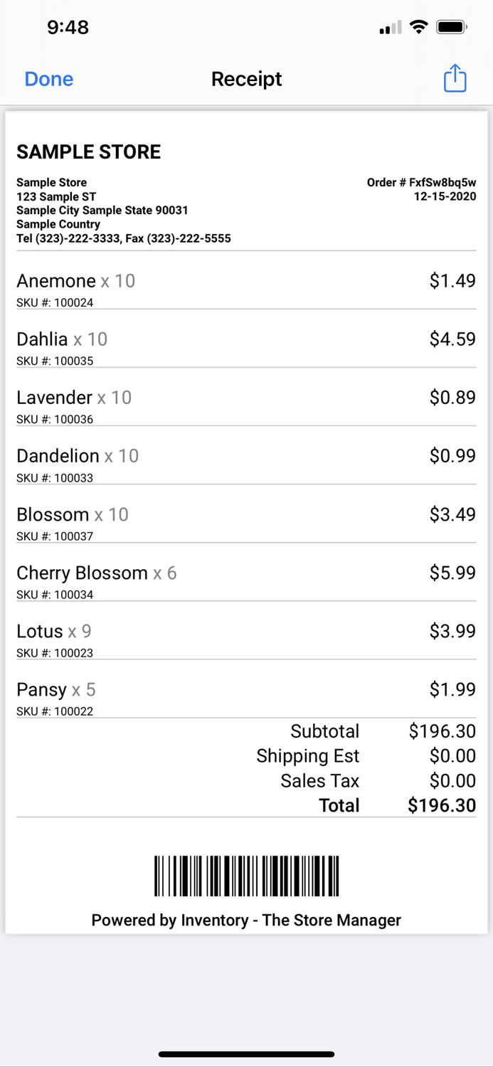 Inventory - The Store Manager