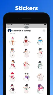 How to cancel & delete snowman winter stickers emoji 1