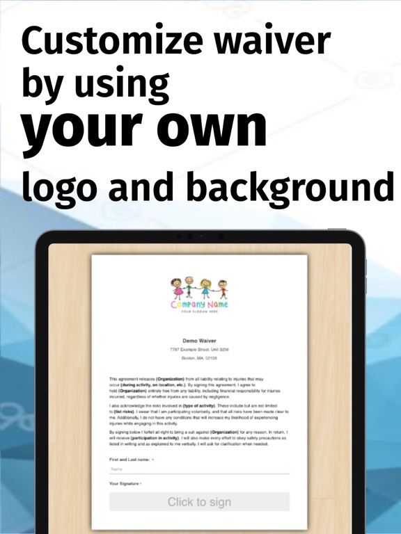 Screenshot #4 pour WaiverElectronic-Online Waiver