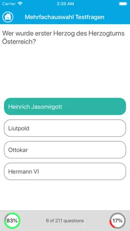 Game screenshot Geschichte Österreichs Quiz apk