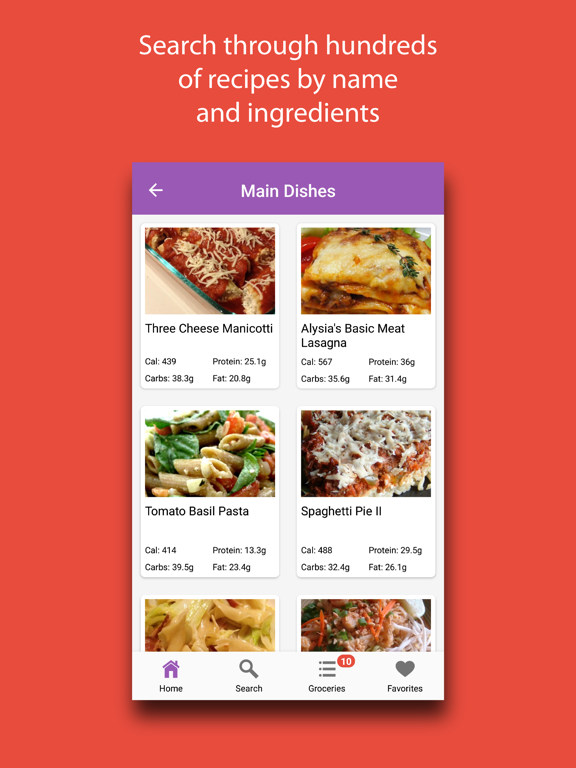 Screenshot #6 pour Pasta Recipes & Meals