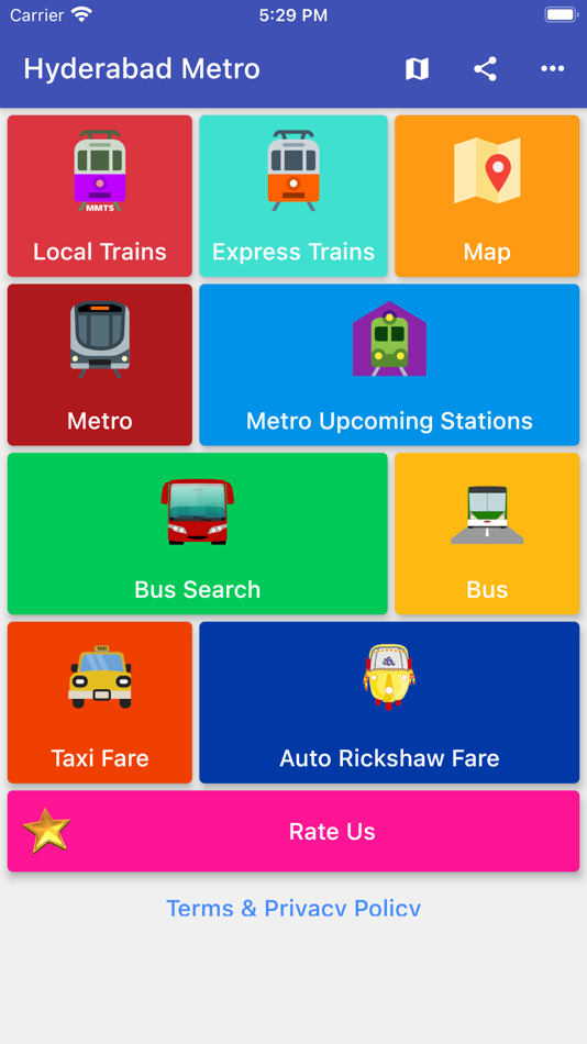 Hyderabad Metro, MMTS, RTC bus - 1.2 - (iOS)
