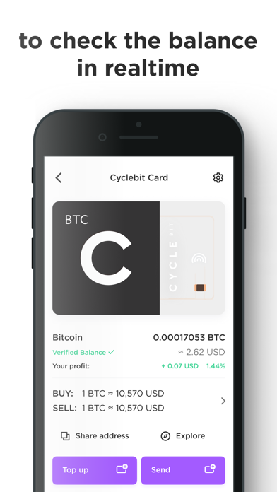 Cycle Wallet Screenshot