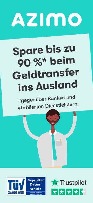 Azimo Geld Senden Im App Store