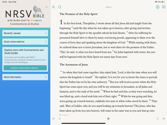 Screenshot #1 for NRSV: Audio Bible for Everyone