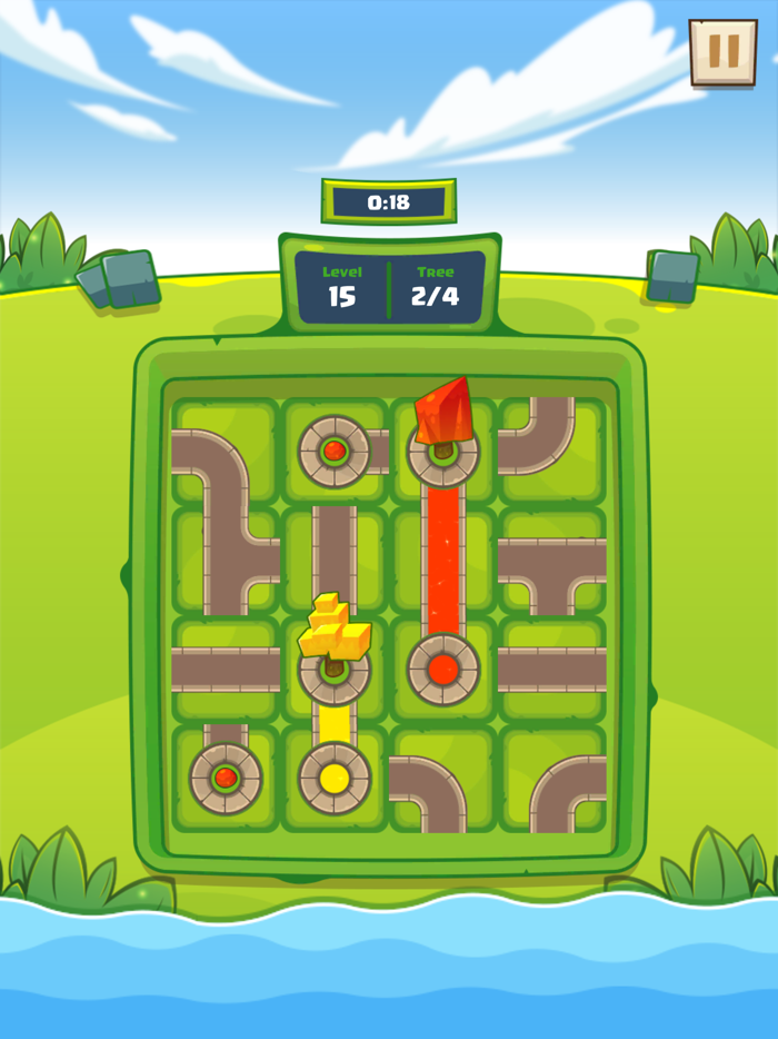 Water Connect - Trees Puzzle