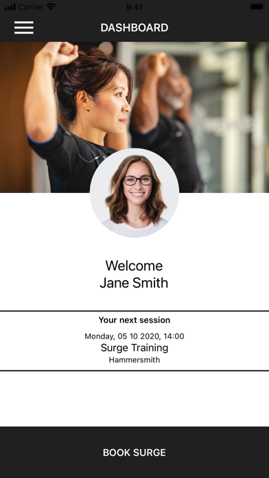 Surge Fitness Screenshot