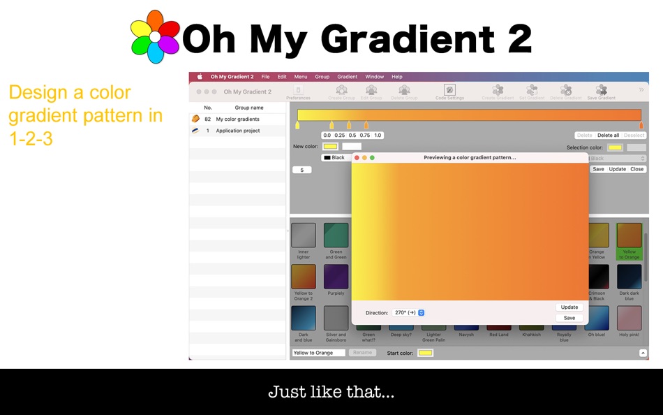 #5. Oh My Gradient 2 (macOS) 由: Tomoyuki Okawa