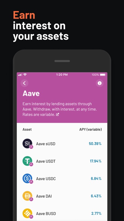 Argent – DeFi in a tap screenshot-3
