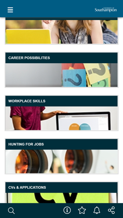 Screenshot #1 pour My UoS Career Hub