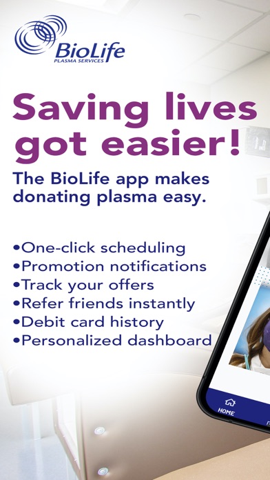 BioLife Plasma Services Screenshot