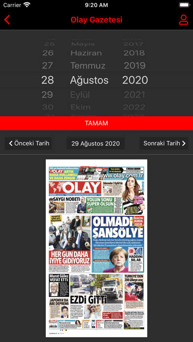 Olay E-Gazete Screenshot