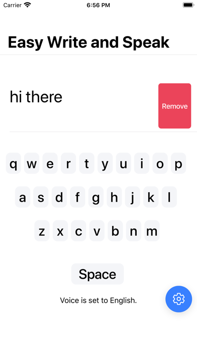 Screenshot #1 pour Easy Write and Speak