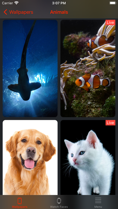 Live Watch Faces 3D Wallpapers Screenshot