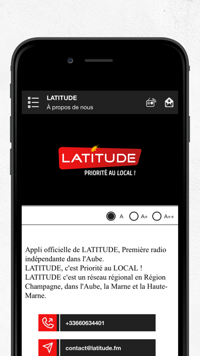 Latitude Radio Screenshot