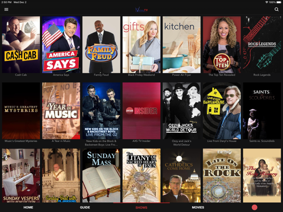 Victory TV iPad screenshot 4 - Entertainment app