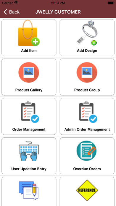 Jwelly Customer Screenshot