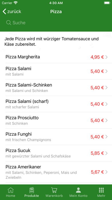 Pizzeria Sapori Italiani Screenshot