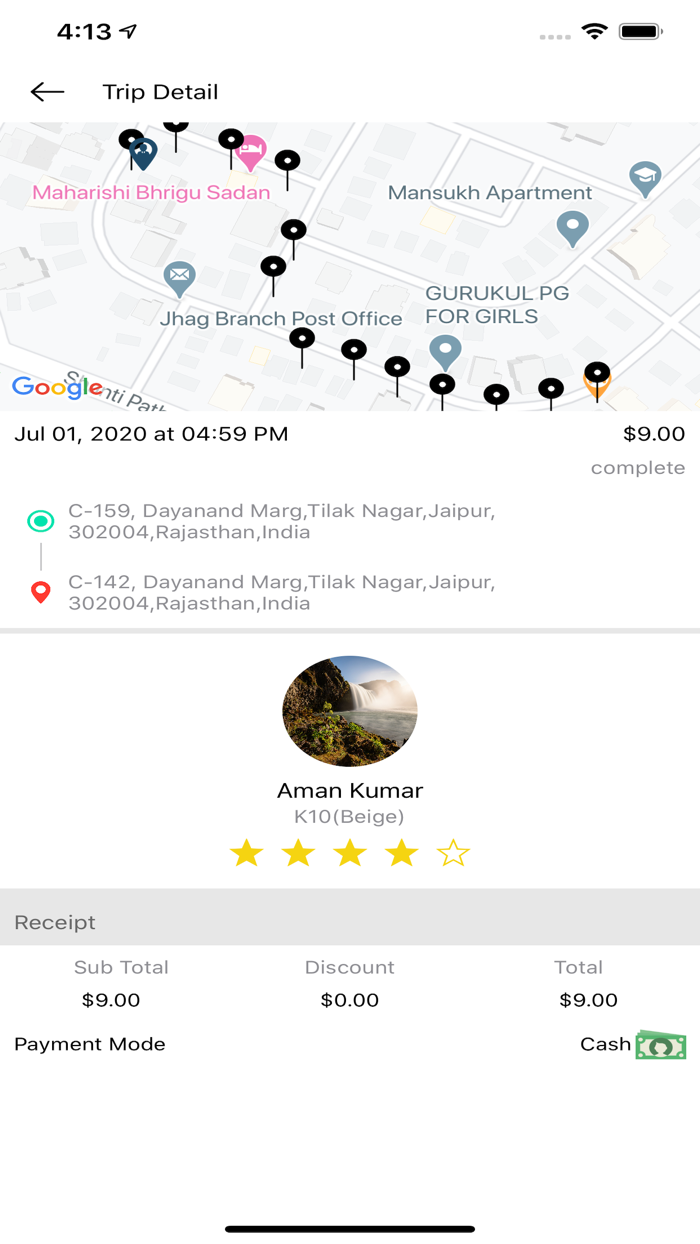 LS Customer Taxi App