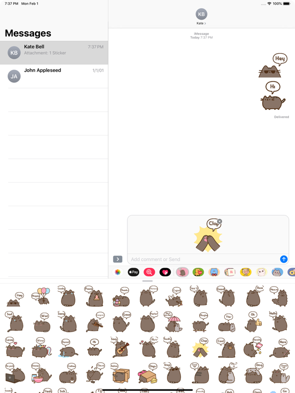 Screenshot #5 pour Cat Kun Stickers for iMessage