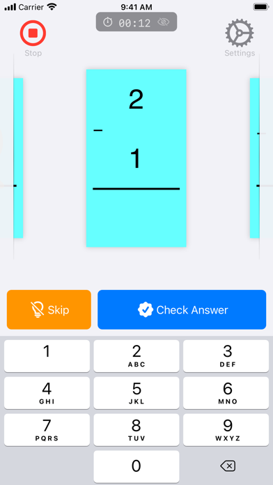 FlashToPass - Math Flash Cards Screenshot