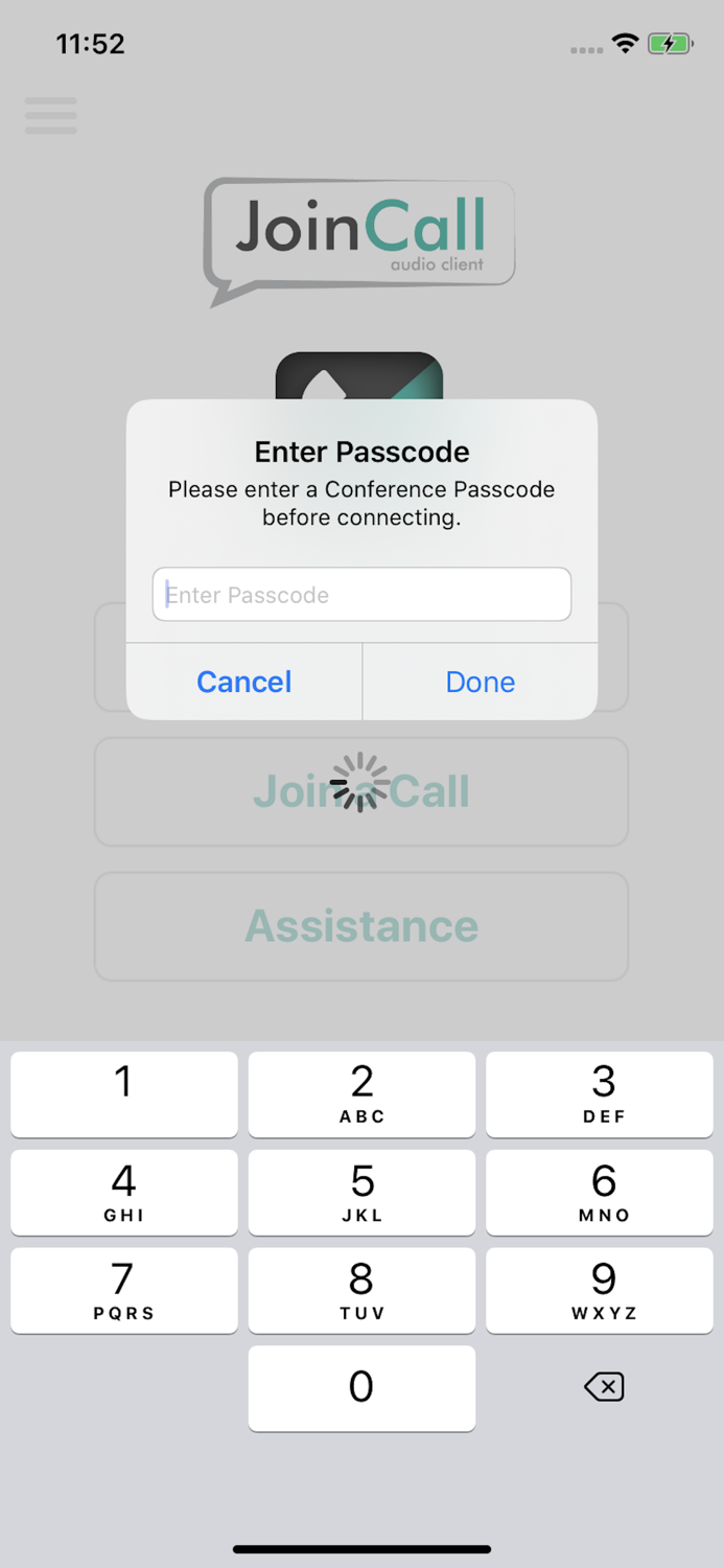 JoinCall Audio Client