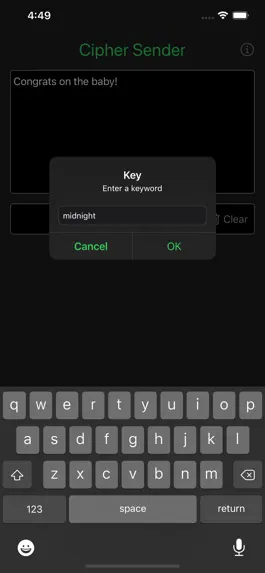 Game screenshot Cipher Sender hack