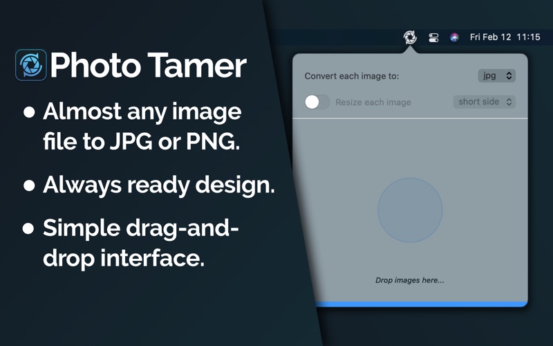 Screenshot #1 pour Photo Tamer - Convert & Resize