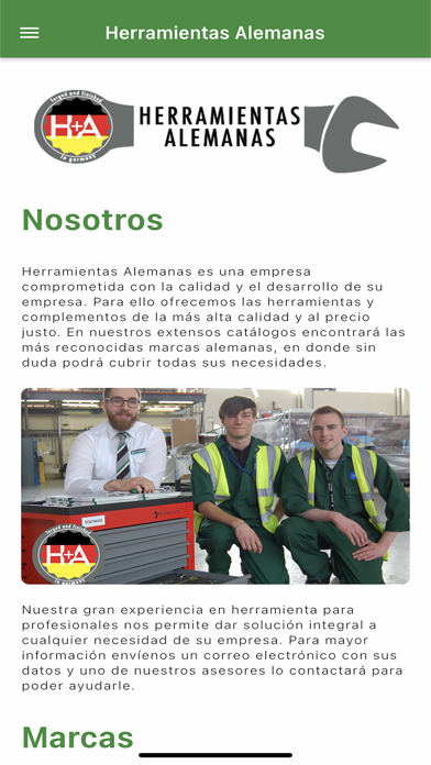 Herramientas Alemanas Screenshot