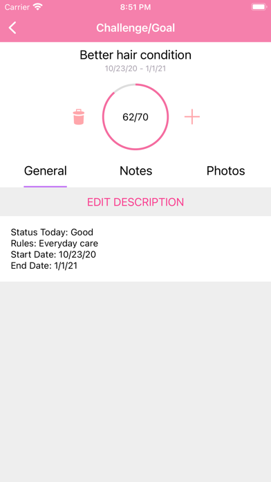AppFrolution - My Hair Diary Screenshot