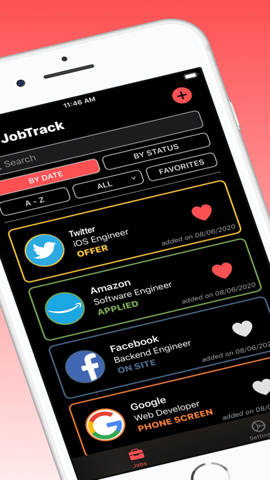 JobTrack Screenshot