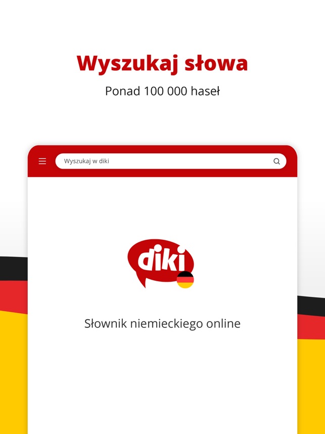 Aplikacja Słownik niemieckiego - Diki w App Store