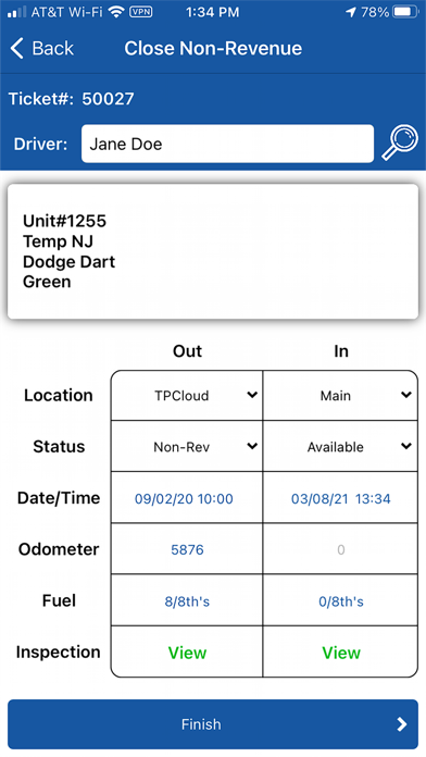 RentWorks Mobile Screenshot