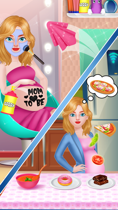 Pregnant Mommy & Newborn Twins Screenshot