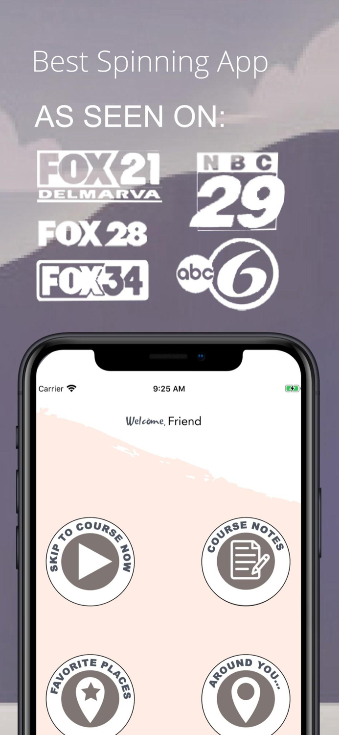 Spinning Sweat Exercise App