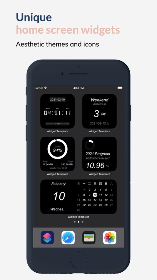 #1. Widget Template (iOS) 由: 小丽 严