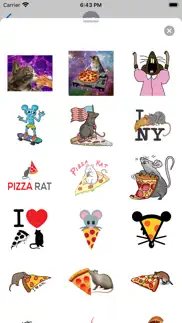 animated pizza rats sticker iphone screenshot 3