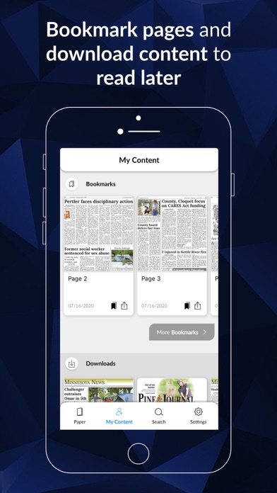 Cloquet Pine Journal E-paper Screenshot