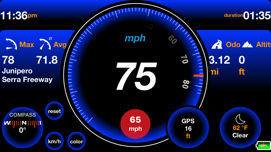 #9. Speedometer ⋙ (iOS) 由: UniCom Technology
