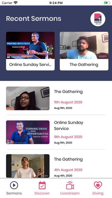 Capstone Church Screenshot